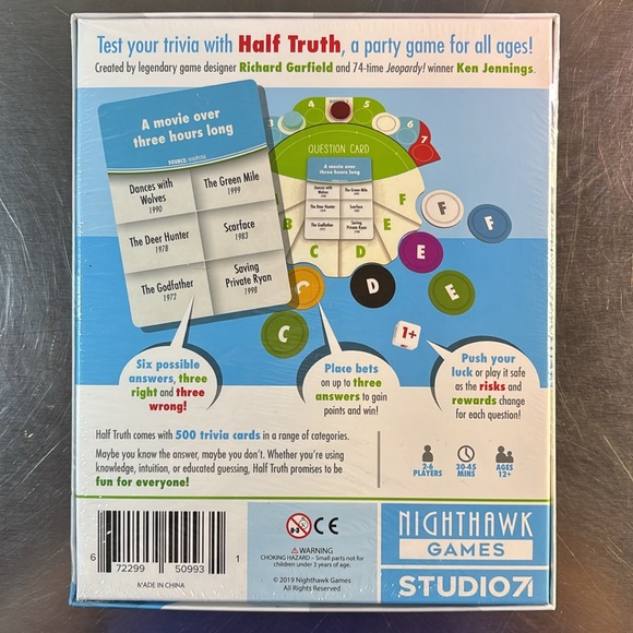 Half Truth Party Game by Richard Garfield and Ken Jennings - Picture 2 of 3